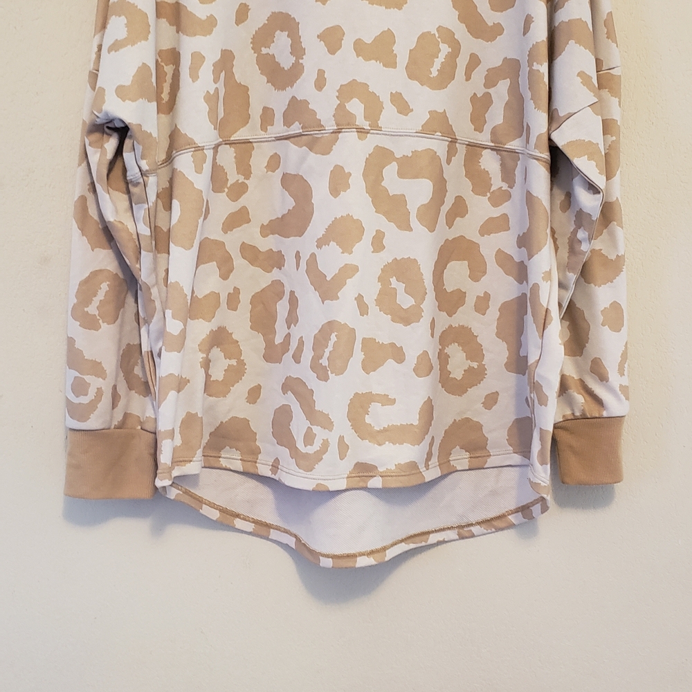 LuLaRoe Beige and Tan Knit Top